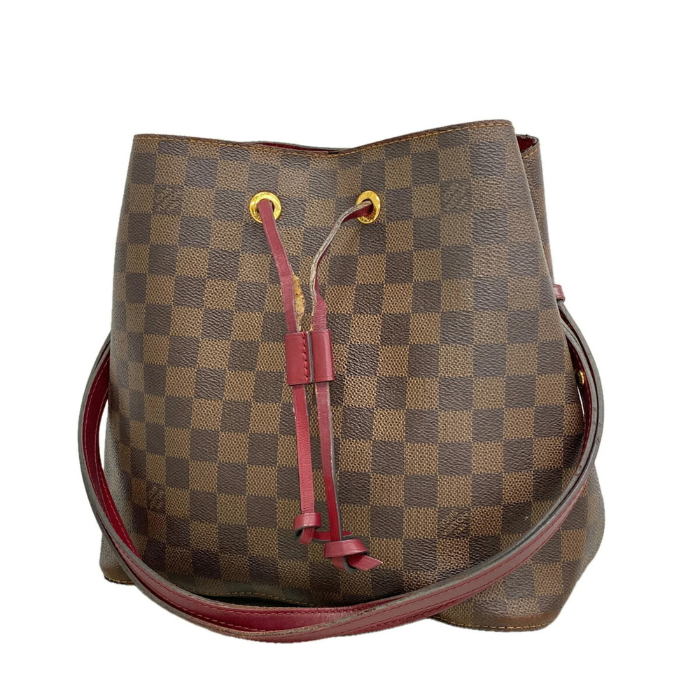 Louis Vuitton Damier NeoNoe Shoulder Bag N40214 Ebene Cherry Berry (Women's)